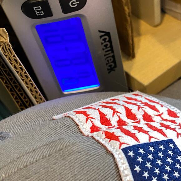 Columbia PFG Fish Flag Mesh Trucker Hat Outdoor Gorpcore Summer Americana July 4 - Picture 10 of 11